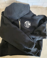 Crop hooded quarter zip