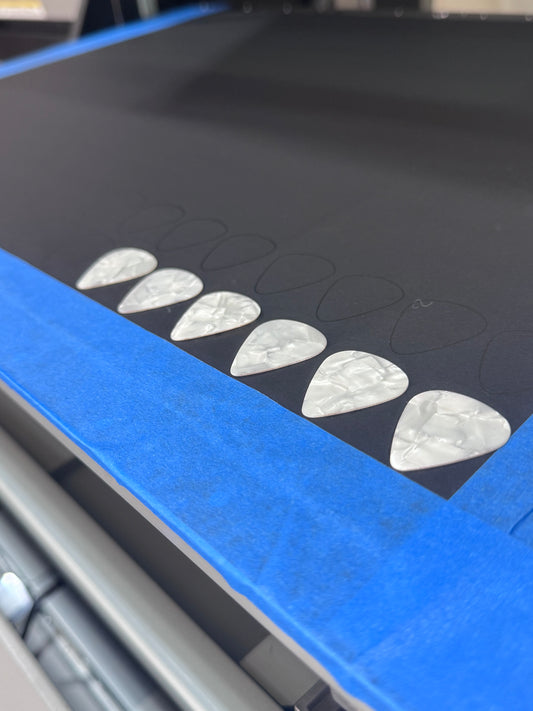 Printed guitar picks