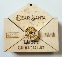 3d Dear Santa Christmas Ornament