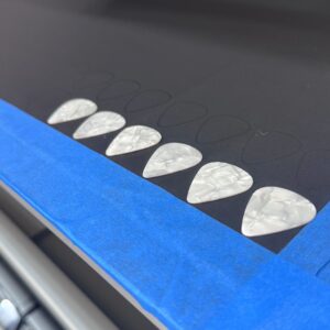 Printed guitar picks